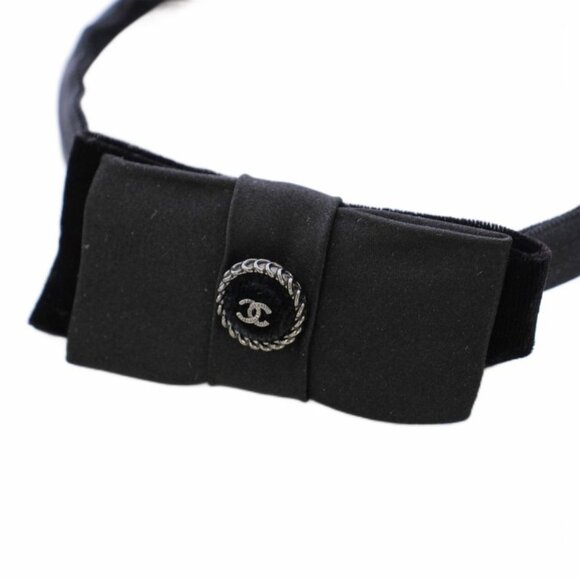 Chanel Headband Ribbon Velvet Black TK Shoulder Bag main image 6